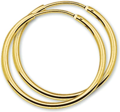 Marie-Celeste Oorringen Ronde Buis 32 mm - Goud