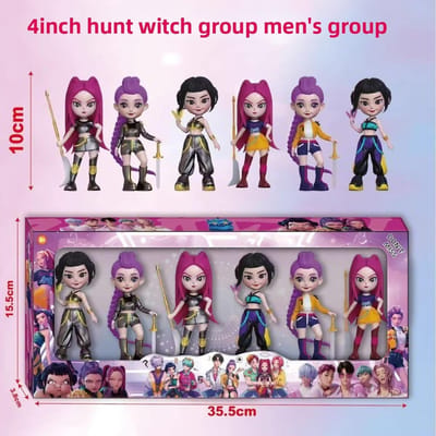 Nieuwste Hete Kpop Devil Hunter Rumi Zoe Mira Anime Polyvinylchloride Karakters Verzameling Kinder Cadeau Hete Anime Poppen 5D Ogen