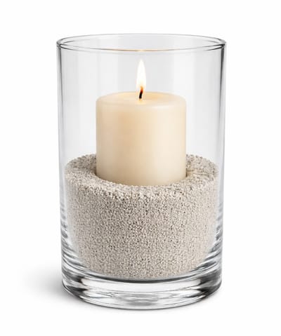 Rayher decoratie zand - 2x - 650ml - lichtgrijs - hobby zandkorrels - sierzand - voor windlichten