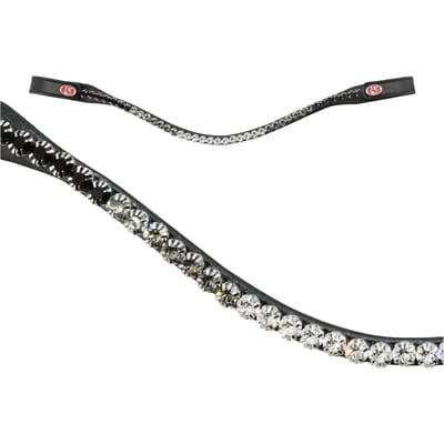 Zadelketting schaduw diamant Kieffer Flexiloop Luxe curved browband lined