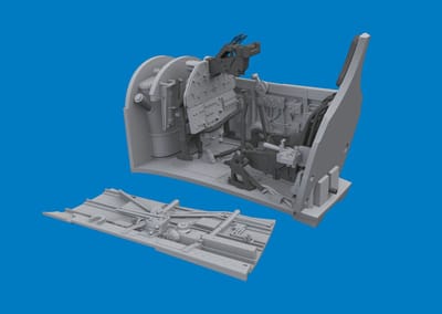 Eduard Modelbouwpakket - 6481210 PRINT - Cockpit Upgrade Set voor Curtiss P-40K Resin onderdeel - 1:48 - Modelbouw