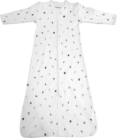 Rosey´s® - babyslaapzak Maan - slaapzak maat 68 / 80 - babyslaapzak met afritsbare mouwen - baby slaapzak - babyslaapzak lente herfst