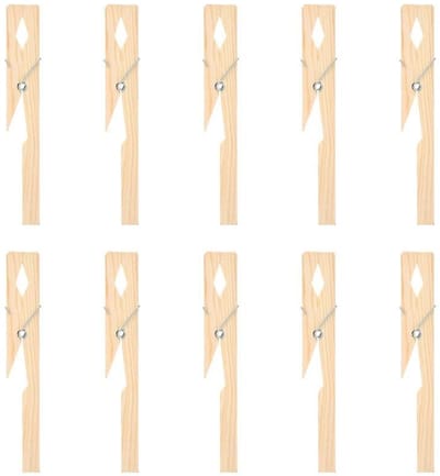 Golden crown - Testbuis Houder Clip - Bamboe Set van 10 Stuks - Voor Laboratorium Gebruik - Duurzaam en milieuvriendelijk - Geschikt voor diverse testbu...
