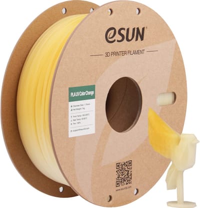 eSun PLA-UV Color change Geel / Yellow - 1 kg - 1.75 mm - 3D printer en 3D pen filament