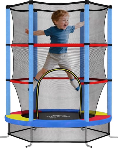 Kindertrampoline 140 cm met Veiligheidsnet voor Binnen en Buiten