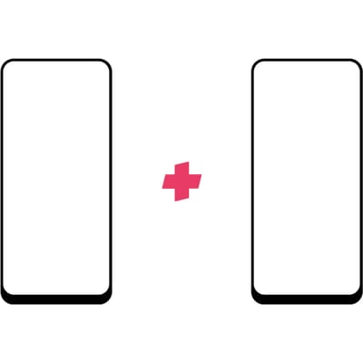 DuoPack: OPPO A53 screenprotector gehard glas Edge to Edge