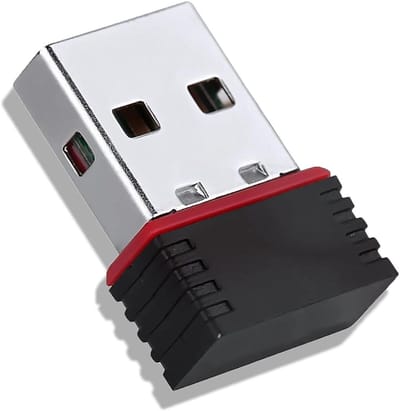 Wifi USB Adapter - Netwerk Ontvanger Dongle - Draadloos Internet Verkrijgen - 150Mbps Hoge Snelheid - Mini Formaat - Zwart