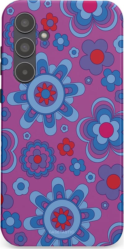 Casetastic Hoesje Geschikt voor Samsung A55 - Stijlvolle Beschermende Duo-layer Case - Retro relax