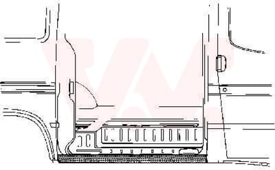 Van Wezel - ACHTER SCHERM VOOR FORD TRANSIT 1986-1991 ARC204931VWAN