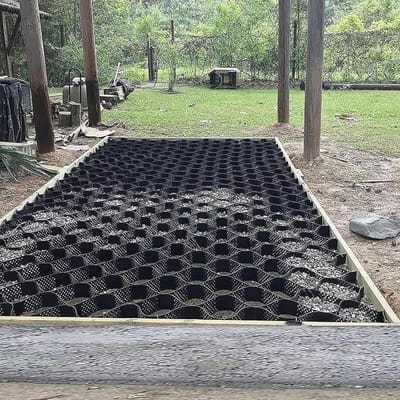 Grindrooster Systeem - Stabilisatie Net - Opritten Paden - Hoge Treksterkte - 2 Inch Diep