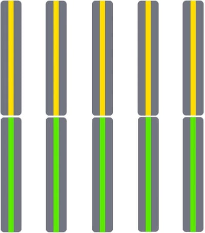 10 Stuks LED Leestrips, Marker Strips en Highlight Strips voor Kinderen, Verminder Visuele Stress en Ondersteun Lezen bij ADHD