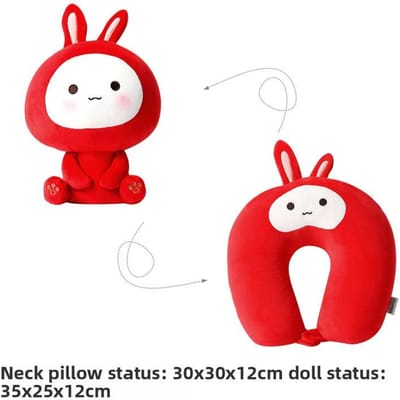 Oreiller en forme de U Pingouin Particules de Mousse Oreiller de Protection pour le Cou Oreiller Déformable Forme Cartoon Oreiller Oreiller Oreiller de Cou Variable