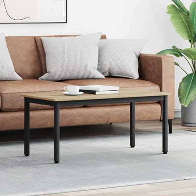 vidaXL - Salontafel - Sonoma - 100 - x - 50 - x - 45 - cm - Bewerkt - hout