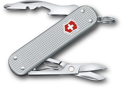 VICTORINOX Companion S Allox Couteau Sans Lames Ciseaux Sans Lames Tournevis Camping Extérieur Survie d'Urgence Compact Cadeau d'Anniversaire Cadeau Argent