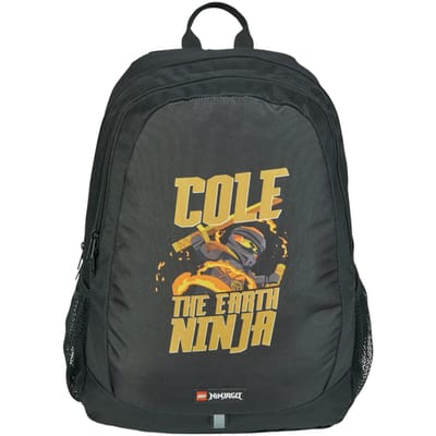 LEGO Ninjago School Backpack, voor een jongen, Zwart, Rugzak, maat: One size