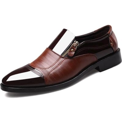 Klassieke Zakelijke Herenschoenen Mode Elegant Formeel Bruiloftsschoenen Heren Instappers Kantoor Oxford Schoenen Voor Heren Zwart 41 bruin