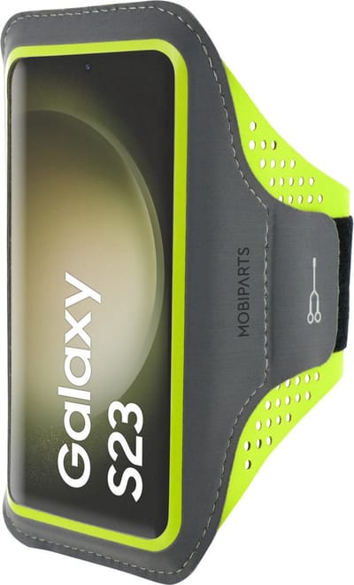 Hardloop Sportarmband geschikt voor Samsung Galaxy S23 - Groen - Mobiparts