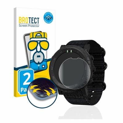 BROTECT - Screenprotector voor Suunto Core Alpha - Folie Beschermfolie matte volledig dekking 2 Stuks