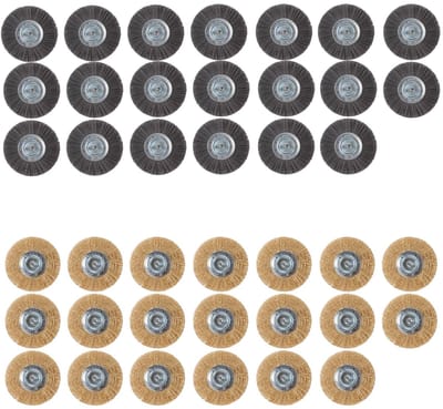 Universele borstelset voor elektrische onkruidborstel - Set van 20 - Onkruidverwijderaar - Onkruidverdelger - Stalen en Nylon borstel - 11cm - Voegenborstel - Grastrimmer