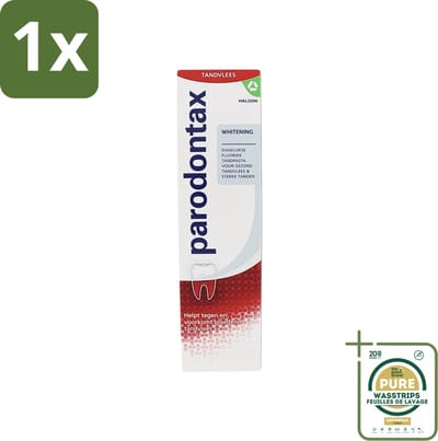 1 x Parodontax - Tandpasta - Whitening - 75ml- Tandpasta - Tanden Witter Maken - Tandplak Verwijderen - Bloedend Tandvlees - Fluoride
