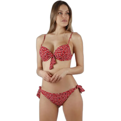 Twee-delig badpak met zomerbloemen voor dames Admas Push Up