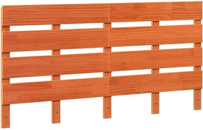 Hoofdbord Massief Grenenhout - Bed Hoogte - Slaapkamer Decoratie - Handgemaakt Uniek - 140 cm Breed - Bruin