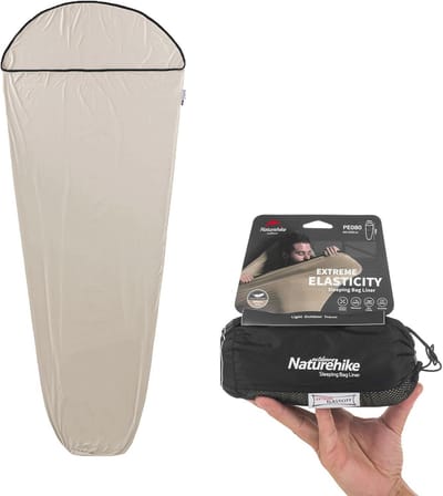 Elastische, Lichtgewicht en Compacte Slaapzak Voering voor Backpacken en Kamperen