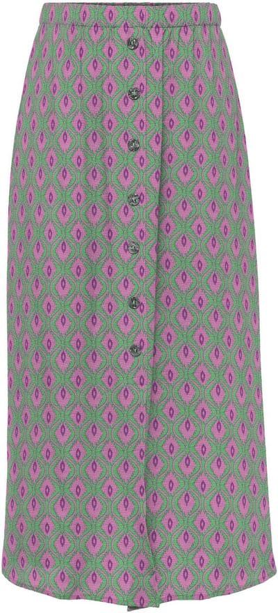 ONLY - ONLNOVA LIFE VIS BUTTON SKIRT WVN - Dames - Rokken