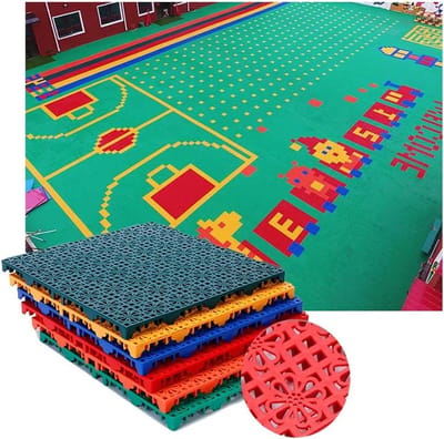 Modulaire Vloertegels - Sportmat Drainage - Veilig Sporten - Snel Gemonteerd - 25x25cm - Groen