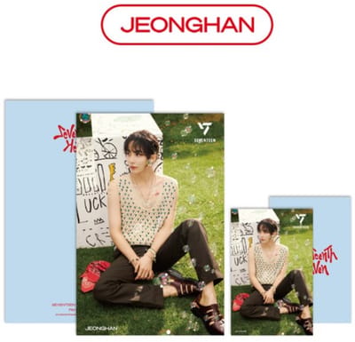 KPOP SEVENTEEN - JEONGHAN, HEAVEN PM 2:14 Ver. - Lenticulair ansichtkaart & Mini Kaart - Beperkte Voorraad - Geimporteerd uit Korea - Gratis verzending