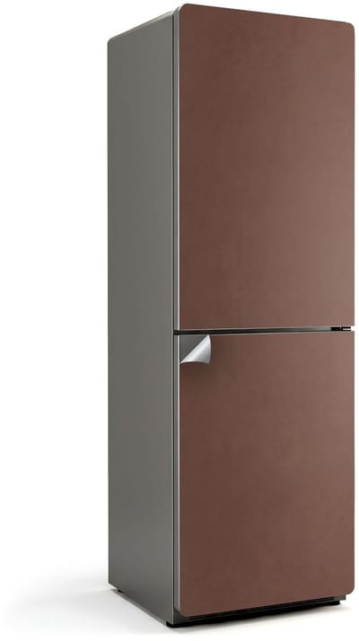 Wallfluent Koelkaststickers - Bruin Koelkast Folie - 60 cm x 180 cm - Bruin Koelkaststickers - Waterdichte Koelkast Sticker - Koelkast Cover - Koelkast Decoratie Stickers - Koelkast Cover