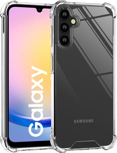 Hoesje geschikt voor Samsung Galaxy A25 / A24 - Shockproof Transparant Back Cover Case