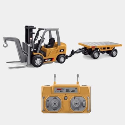 Mini RC Heftruck 1:64 + Pallet Upgrade – Gabelstapler met Volledig Proportionele Besturing – 2.4G App & Afstandsbediening – LED & Geluid – RTR