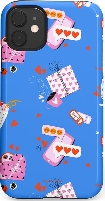 Casetastic Hoesje Geschikt voor Apple iPhone 11 - Stijlvolle Beschermende Duo-layer Case - Romantische Date