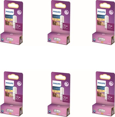 Philips Voordeelverpakking - G9 - LED Capsulelamp - 25W - Dimbaar - Warmwit Licht - Set van 6 Stuks