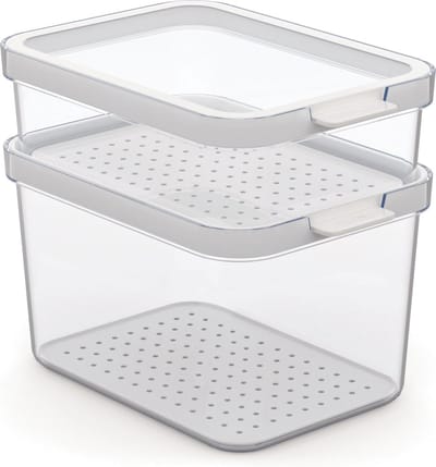 Rotho - Set koelkastorganizer 2 stuks CAUMA 1,2 l + 2,15 l