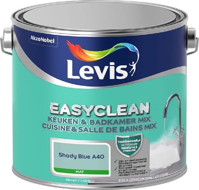 Levis - Easyclean Keuken & Badkamer Mix - Shady Blue A40 - Mengverf - 2,5 L