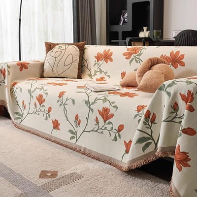 Chenille Sofahanddoek, Universeel voor alle seizoenen, High-end Sofadeken, Sofahoes in antieke stijl, Anti-kras Sofahoes 180*130cm