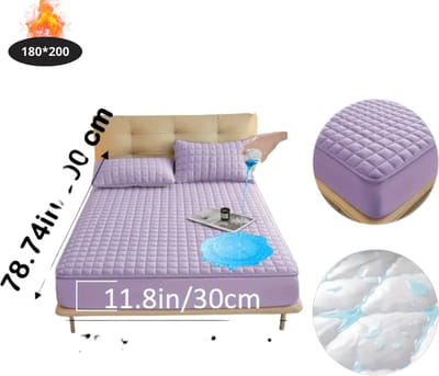 Nivard Waterdicht Hoeslaken - Beddengoed - Fitted Sheet - Bed - Paars 180x200