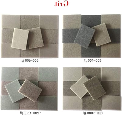 Set van 1/5/10 Zachte Schuursponsjes 30 mm x 40 mm met Grit 300-1500 voor Polijsten en Schuren DIY Projecten