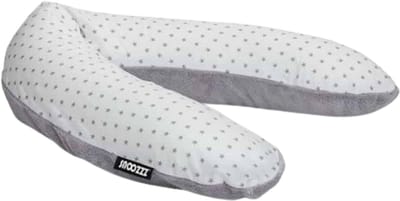 Snoozzz Zwangerschapskussen Zijslaapkussen Lichaamskussen - 185 cm - microparel vulling- luxe draagtas - wasbare hoes - Mini Ster Teddy