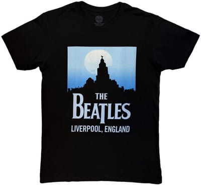 The Beatles - Liverpool, England Heren Tshirt - M - Zwart
