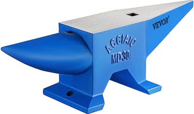 VEVOR Ronde Hoorn 66 LB Smid Gegoten Stalen Aambeeld Warmtebehandeld Draagbaar Winterhard Gat