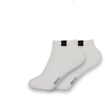 FIXX - 2 paar witte enkelsokken die je niet kwijtraakt - maat 35/38 - Dames/Heren - Sokken met magneten.
