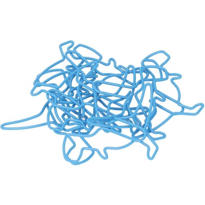 100 Pièces Trombonnes Amusantes Forme de Dinosaure Mignonne Processus de Galvanoplastie Trombonnes Bleues pour Bureaux Maison École blue