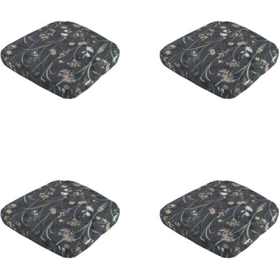 Madison - Zitkussen Wicker Donna grey canvas eco+ - Ca. 48x48 cm - Set van 4
