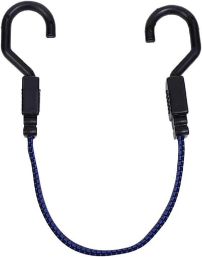 Zeildoek met Koorden - Elastische Banden - Bagage Vervoeren - Met Stevige Haken - 40cm - Zwart