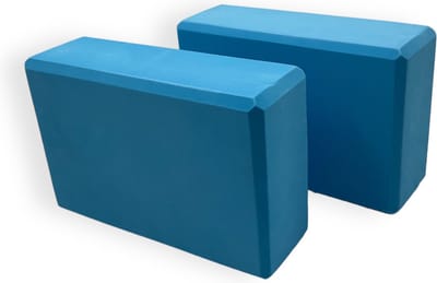 Padisport - Yogablok - yogablokken set van 2 - Blauw - Yoga Blokken - Set van 2 foam blokken - Yoga Blok - Yoga - Yoga & Pilates
