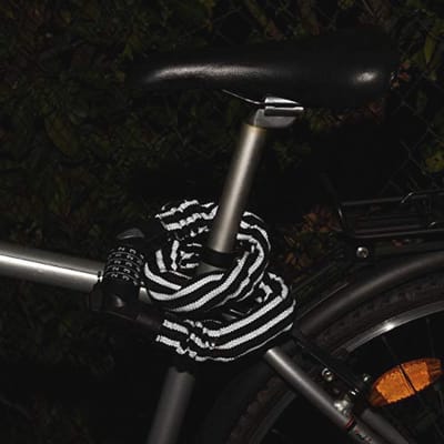 Kettingfietsslot met Reflecterende Strepen - 80 cm