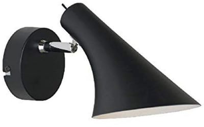 Zwarte Wandlamp 40W E14 Tijdloos Design voor Binnen